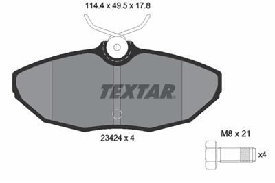 TEXTAR 2342401 Číslo výrobce: 23424. EAN: 4019722267048.