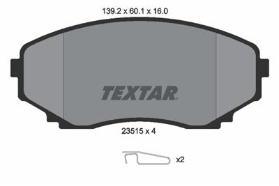 TEXTAR 2351501 Číslo výrobce: 23515. EAN: 4019722245152.