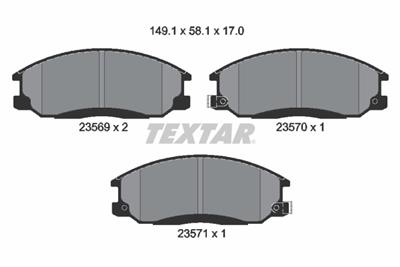 TEXTAR 2356901 Číslo výrobce: 23569. EAN: 4019722247934.