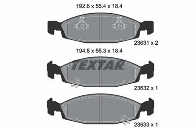 TEXTAR 2363101 Číslo výrobce: 23631. EAN: 4019722249488.