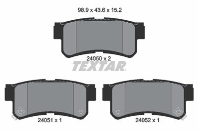 TEXTAR 2405001 Číslo výrobce: 24050. EAN: 4019722261909.