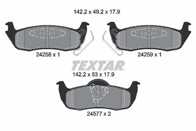 TEXTAR 2425801 Číslo výrobce: 24258. EAN: 4019722287190.