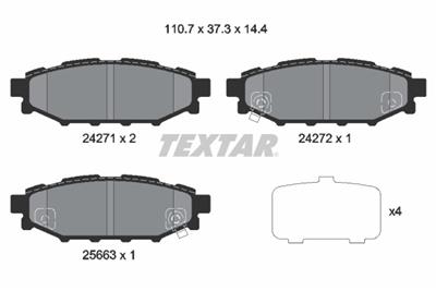 TEXTAR 2427101 Číslo výrobce: 24271. EAN: 4019722423116.