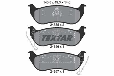 TEXTAR 2435501 Číslo výrobce: 24355. EAN: 4019722448942.