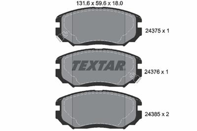 TEXTAR 2437501 Číslo výrobce: 24375. EAN: 4019722280993.