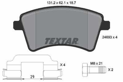 TEXTAR 2469301 Číslo výrobce: 24693. EAN: 4019722302916.