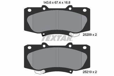 TEXTAR 2520901 Číslo výrobce: 25209. EAN: 4019722426599.