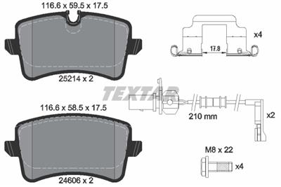 TEXTAR 2521402 Číslo výrobce: 24606. EAN: 4019722416309.