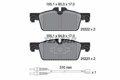 TEXTAR 2522201 Číslo výrobce: 25222. EAN: 4019722431661.