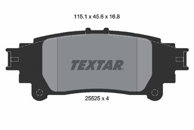TEXTAR 2552501 Číslo výrobce: 25525. EAN: 4019722443534.