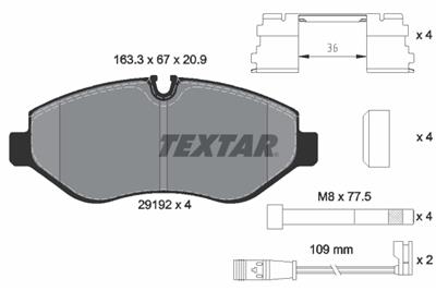 TEXTAR 2919202 Číslo výrobce: 29192. EAN: 4019722295706.