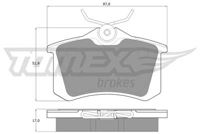 TOMEX Brakes TX 10-781 Číslo výrobce: 10-781. EAN: 5906485551141.