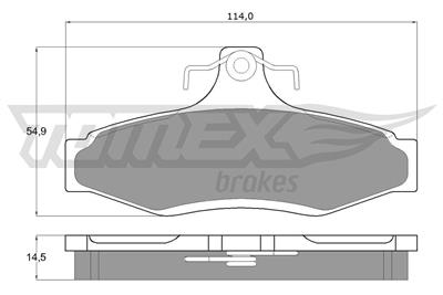 TOMEX Brakes TX 10-81 Číslo výrobce: 10-81. EAN: 5906485551172.