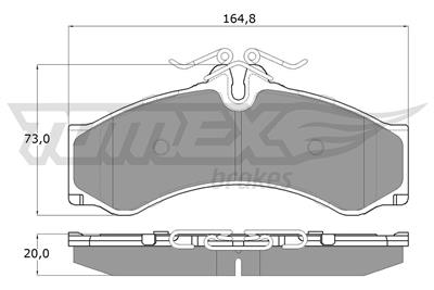 TOMEX Brakes TX 11-48 Číslo výrobce: 11-48. EAN: 5906485551905.