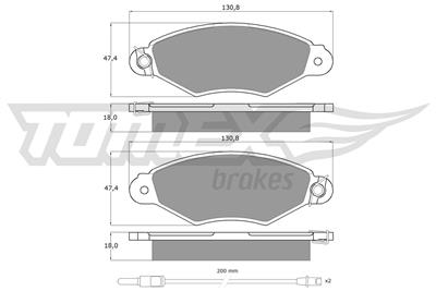 TOMEX Brakes TX 11-751 Číslo výrobce: 11-751. EAN: 5906485553473.