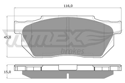 TOMEX Brakes TX 12-64 Číslo výrobce: 12-64. EAN: 5906485553947.