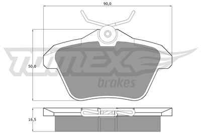 TOMEX Brakes TX 12-68 Číslo výrobce: 12-68. EAN: 5906485553992.