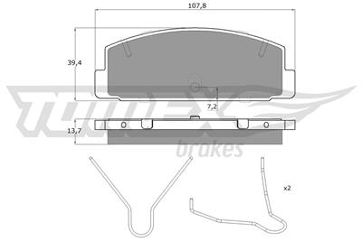 TOMEX Brakes TX 13-06 Číslo výrobce: 13-06. EAN: 5906485555521.