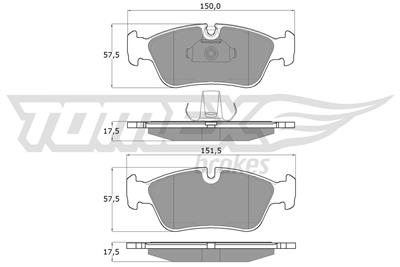 TOMEX Brakes TX 13-16 Číslo výrobce: 13-16. EAN: 5906485555583.