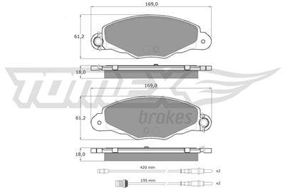 TOMEX Brakes TX 13-37 Číslo výrobce: 13-37. EAN: 5906485555767.
