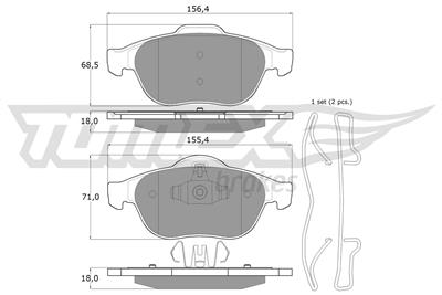 TOMEX Brakes TX 13-50 Číslo výrobce: 13-50. EAN: 5906485555873.