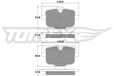 TOMEX Brakes TX 17-36 Číslo výrobce: 17-36. EAN: 5901646645202.