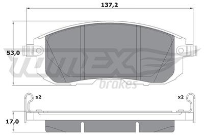 TOMEX Brakes TX 17-56 Číslo výrobce: 17-56. EAN: 5901646645400.
