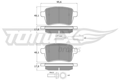 TOMEX Brakes TX 17-941 Číslo výrobce: 17-941. EAN: 5901646646162.
