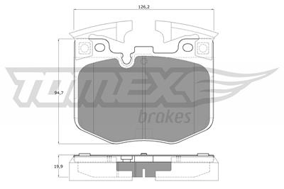 TOMEX Brakes TX 19-86 Číslo výrobce: 22425. EAN: 5901646602427.