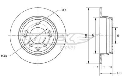 TOMEX Brakes TX 70-51 Číslo výrobce: 70-51. EAN: 5901646647589.
