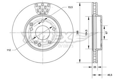 TOMEX Brakes TX 71-06 Číslo výrobce: 71-06. EAN: 5901646648135.