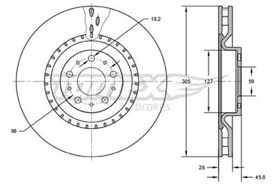 TOMEX Brakes TX 71-86 Číslo výrobce: 71-86. EAN: 5901646648937.