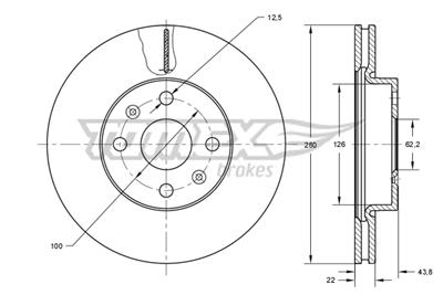 TOMEX Brakes TX 73-34 EAN: 5901646602540.