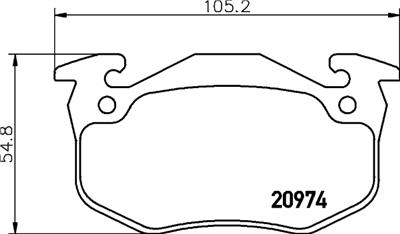 HELLA PAGID 8DB 355 018-951 Číslo výrobce: T6065. EAN: 4082300363265.