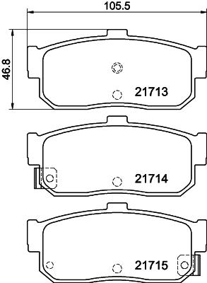 HELLA PAGID 8DB 355 016-561 Číslo výrobce: T3028. EAN: 4082300360875.