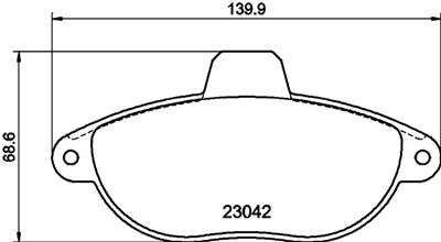 HELLA PAGID 8DB 355 019-251 Číslo výrobce: T9054. EAN: 4082300363562.