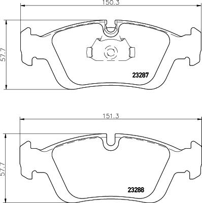 HELLA PAGID 8DB 355 008-741 Číslo výrobce: T1177. EAN: 4082300353051.