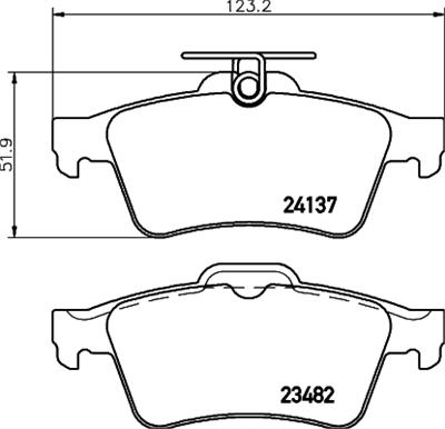 HELLA PAGID 8DB 355 011-731 Číslo výrobce: T1489. EAN: 4082300356045.