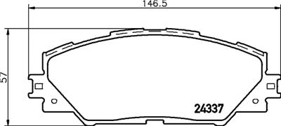 HELLA PAGID 8DB 355 006-871 Číslo výrobce: T1581. EAN: 4082300351187.