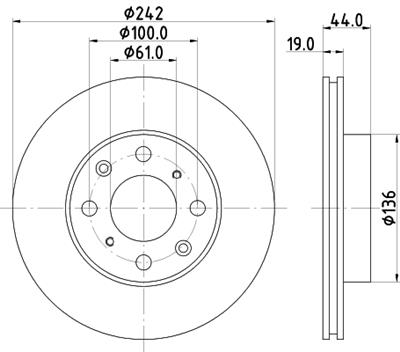 HELLA PAGID 8DD 355 103-101 Číslo výrobce: 51113. EAN: 4082300367768.