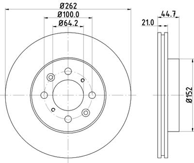 HELLA PAGID 8DD 355 103-121 Číslo výrobce: 51119. EAN: 4082300367782.