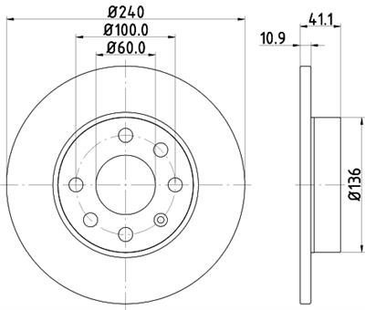 HELLA PAGID 8DD 355 108-311 Číslo výrobce: 50362PRO. EAN: 4082300372977.