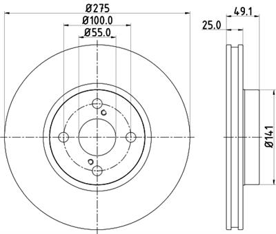 HELLA PAGID 8DD 355 110-451 Číslo výrobce: 54260PRO. EAN: 4082300375114.