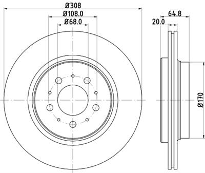 HELLA PAGID 8DD 355 110-611 Číslo výrobce: 54268PRO. EAN: 4082300375275.