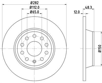 HELLA PAGID 8DD 355 112-141 Číslo výrobce: 54408PRO. EAN: 4082300376807.