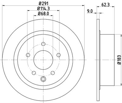 HELLA PAGID 8DD 355 122-421 Číslo výrobce: 55371PRO. EAN: 4082300602135.