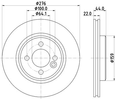 HELLA PAGID 8DD 355 131-981 Číslo výrobce: 55624PRO_HC. EAN: 4082300735802.