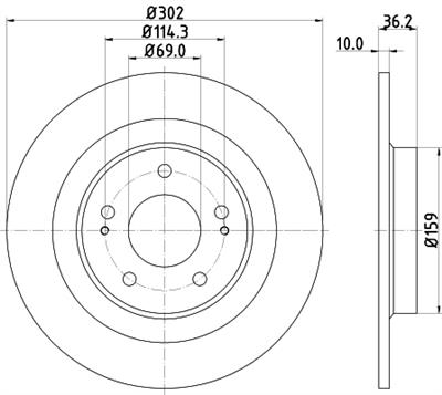 HELLA PAGID 8DD 355 120-431 Číslo výrobce: 55674PRO. EAN: 4082300513455.