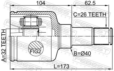 FEBEST 2111-CB4LH EAN: 4056111124155.