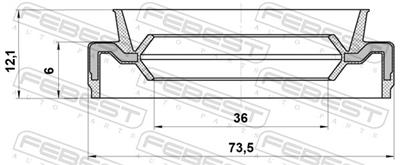 FEBEST 95EAW-38730613X EAN: 4056111162744.